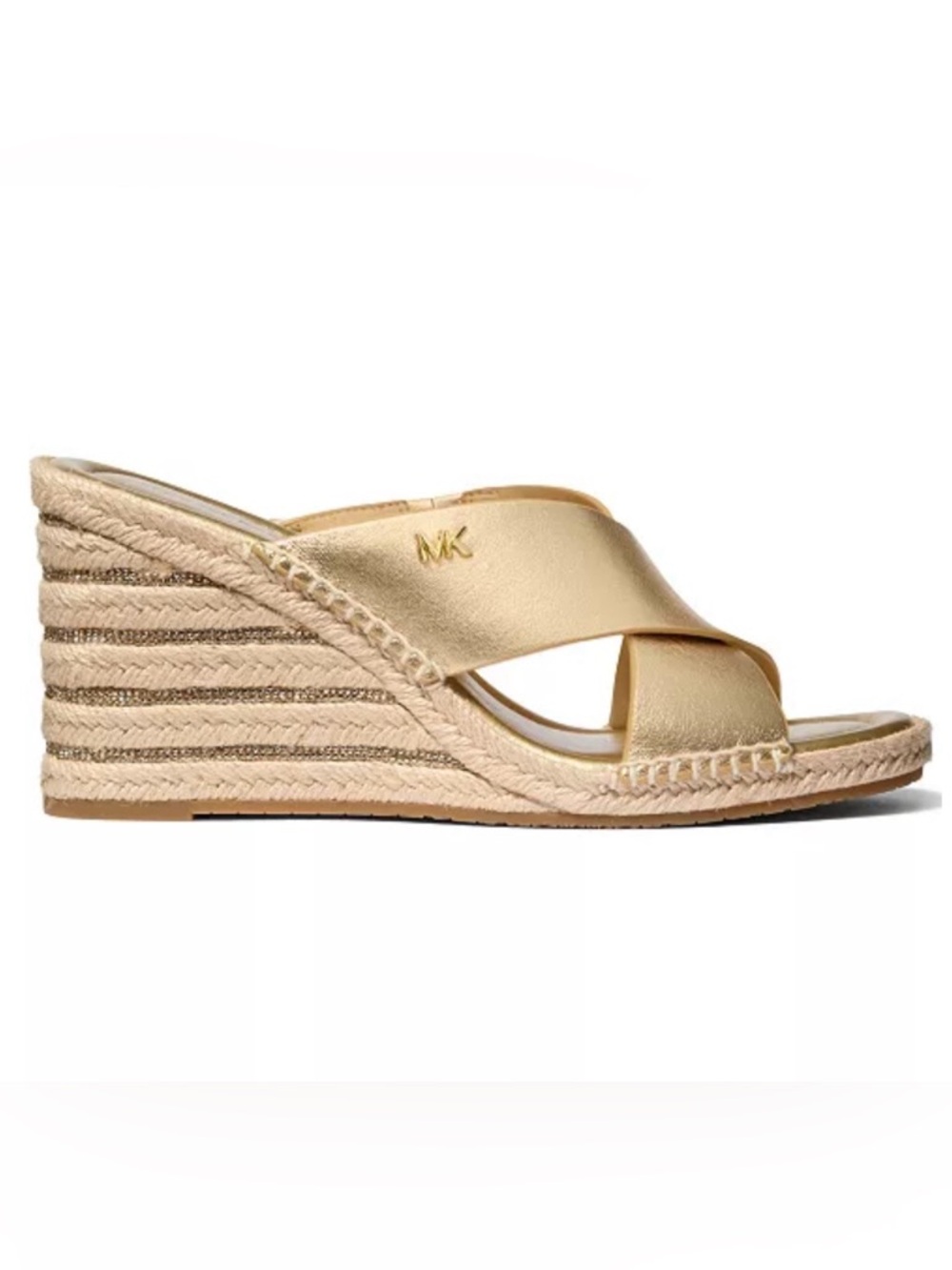 MICHAEL Michael Kors Women's Kenzie Slip-On Wedge Sandals - NWT - Size 8
